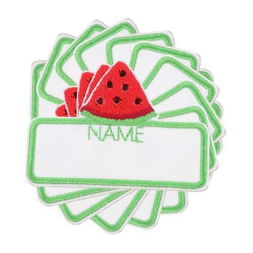ARTIBETTER 1 Satz Wassermelonen-namensaufkleber Patch Aufnähen Kind Abzeichen Annähen Leere Namensbezeichnungen Namensetiketten Aufbügeln Polyesterfaden 10 Stück ARTIBETTER 1 Satz Wassermelonen-namensaufkleber Patch Aufnähen Kind Abzeichen Annähen Leere Namensbezeichnungen Namensetiketten Aufbügeln Polyesterfaden 10 Stück von Artibetter