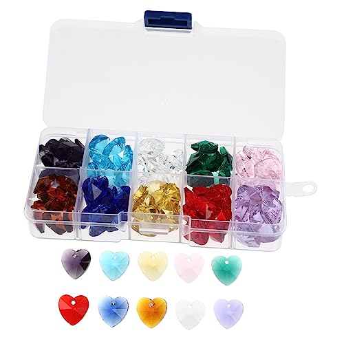 ARTIBETTER 1 Schachtel Herzförmige Spacer Perlen Diy Bastelperlen für Schmuckherstellung Farben für Armbänder und Kreative Projekte Box von Artibetter