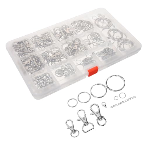 ARTIBETTER 1 Schachtel Lobster Clasps Schlüsselringe Robuste Karabiner Verschlüsse für Schmuckherstellung Teiliges Kit mit Offenen Sprüngen für Armbänder und DIY Zubehör von Artibetter