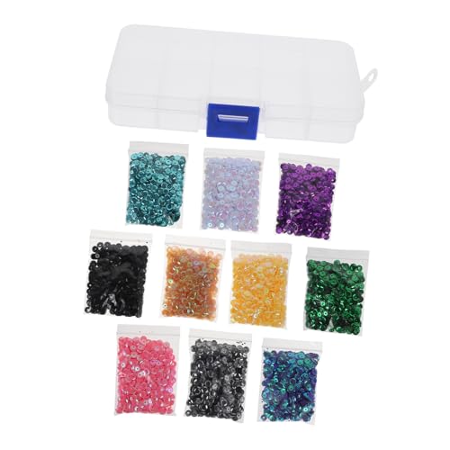 ARTIBETTER 1 Schachtel Loose Sequins für Diy Glitzernde Pailletten für Kleidung Schmuck Verpackung mit Boxen Vielseitige Bastelmaterialien für Kreative Designs Sicheres Langlebiges Material von Artibetter