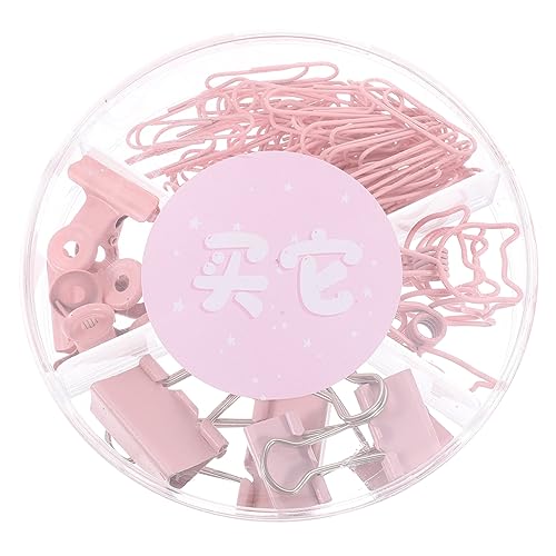 ARTIBETTER 1 Schachtel Metal Papierclips Dekorative Binder Clips Multifunktionale Büroklammern für Dokumente Karten und Notizen Praktische Bürobedarf Wiederverwendbar und Strapazierfähig von Artibetter