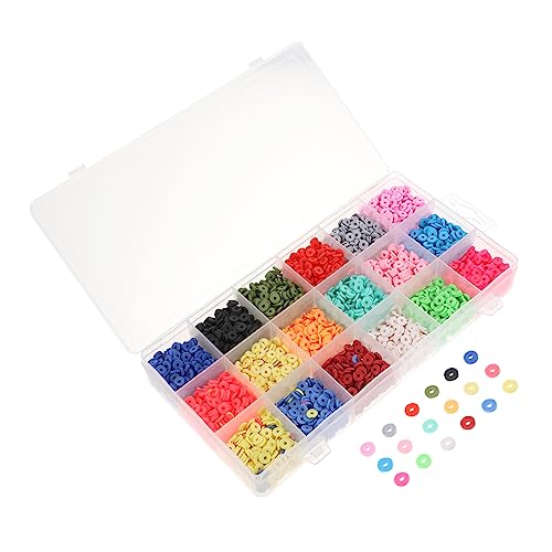 ARTIBETTER 1 Schachtel Polymer Clay Spacer Beads Fächer Bunte Flache Perlen Schmuck DIY Zubehör für Armbänder Halsketten Kreative Bastelideen ARTIBETTER 1 Schachtel Polymer Clay Spacer Beads Fächer Bunte Flache Perlen Schmuck DIY Zubehör für Armbänder Halsketten Kreative Bastelideen von Artibetter