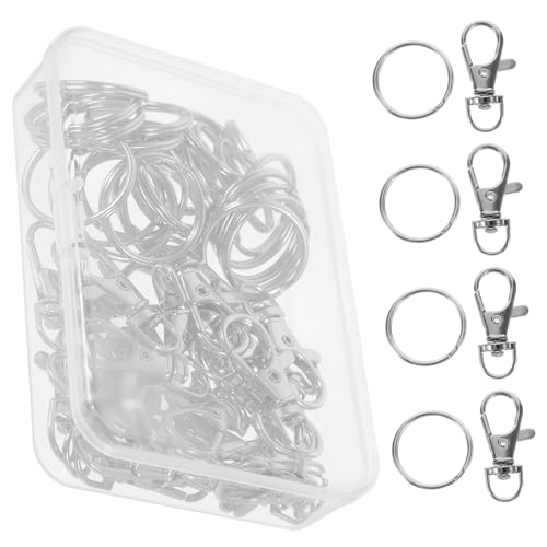 ARTIBETTER 1 Schachtel Rotierbare Schlüsselringe für Taschen Teiliges mit Hummerhaken und Schlüsselringen für Handwerksprojekte Taschenbau und Accessoires Metallverschluss für Diy von Artibetter