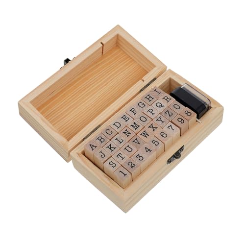 ARTIBETTER 1 Schachtel Teiliges DIY Holzstempel Buchstaben und Zahlen Langlebige Holzstempel für Scrapbooking und Kartengestaltung Inklusive Praktischer Aufbewahrungsbox für Kreative ARTIBETTER 1 Schachtel Teiliges DIY Holzstempel Buchstaben und Zahlen Langlebige Holzstempel für Scrapbooking und Kartengestaltung Inklusive Praktischer Aufbewahrungsbox für Kreative von Artibetter