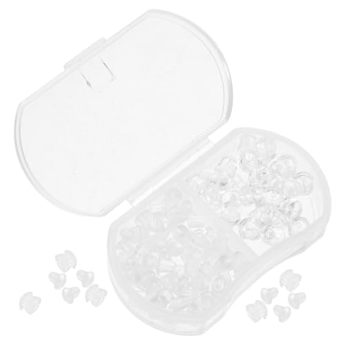 ARTIBETTER 1 Schachtel Transparente Leichte Ohrstecker Verschlüsse aus Silikon Teiliges mit Mittlerer und Hamburger Form als Ersatz für Ohrstecker für DIY Schmuckherstellung und Sicheren ARTIBETTER 1 Schachtel Transparente Leichte Ohrstecker Verschlüsse aus Silikon Teiliges mit Mittlerer und Hamburger Form als Ersatz für Ohrstecker für DIY Schmuckherstellung und Sicheren von Artibetter