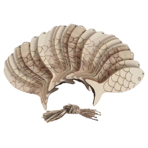 ARTIBETTER 1 Set Holzfisch Ornamente Geschnitzte Hartholztiere Zum Aufhängen Nautische Dekoration Blanker Fischausschnitt Geformte Farbmarkierungen Dekorationen Küstendekor ARTIBETTER 1 Set Holzfisch Ornamente Geschnitzte Hartholztiere Zum Aufhängen Nautische Dekoration Blanker Fischausschnitt Geformte Farbmarkierungen Dekorationen Küstendekor von Artibetter