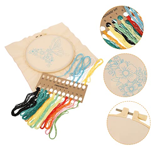 ARTIBETTER 1 Set Stickmaterialpaket Nähsets Für Erwachsene Nähzubehör Stichstickset Bastelgarn Stickmaterialset Für Anfänger Stickwerkzeugset Stickset Polyester ARTIBETTER 1 Set Stickmaterialpaket Nähsets Für Erwachsene Nähzubehör Stichstickset Bastelgarn Stickmaterialset Für Anfänger Stickwerkzeugset Stickset Polyester von Artibetter