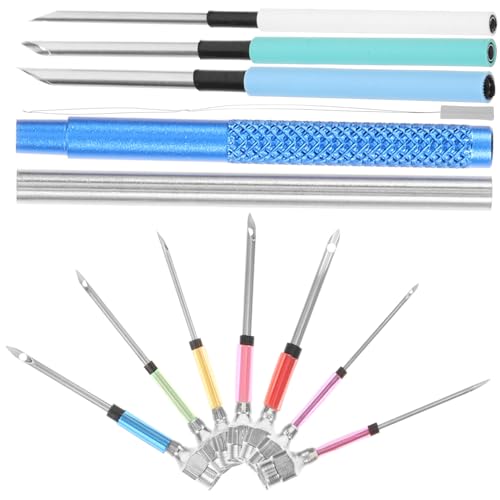 ARTIBETTER 1 Set Stickset Nähen Hochzeit Nadel Stoff Punch Stickwerkzeug Stickzubehör Kits Anfänger Stich Metall von Artibetter
