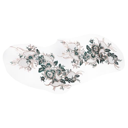ARTIBETTER 1 Stück Blumen Stickerei Applikationen für Diy Kleidung Handgemachte Dekoration Patches für Qipao und Abendkleider Langlebig und Sicher Leuchtende Farben für Designs von Artibetter