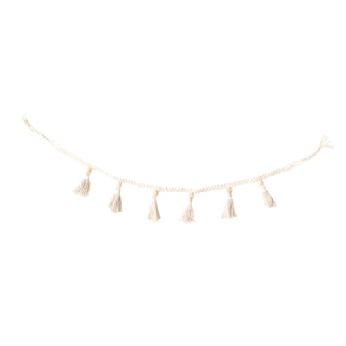 ARTIBETTER 1 Stück Hängende Quasten Dekoration Baumwolle Beige Wandbehang für Kinderzimmer Partys und Wohnräume Vielseitige Wanddeko Hochwertige Verarbeitung von Artibetter