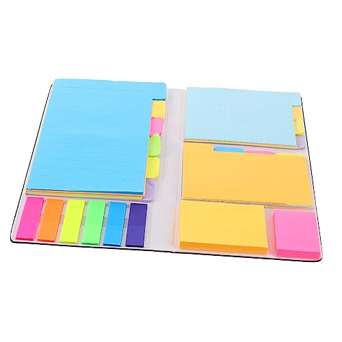 ARTIBETTER 1 Stück Haftnotizen Bürobedarf mit Selbstklebenden Index Tabs Kreative Notizen für Studium Büro und Zuhause Wiederverwendbar Schwarz von Artibetter