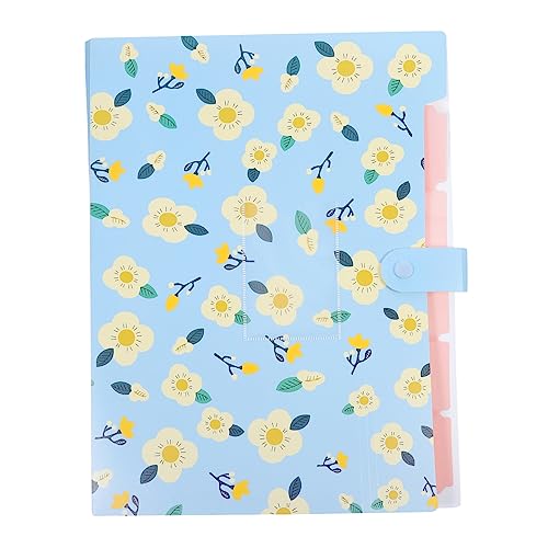 ARTIBETTER 1 Stück Multilayer Dokumentenmappe für Büro Blühendes Design Reißfest zur Organisation von Prüfungsunterlagen Blau mit Blumenmuster ARTIBETTER 1 Stück Multilayer Dokumentenmappe für Büro Blühendes Design Reißfest zur Organisation von Prüfungsunterlagen Blau mit Blumenmuster von Artibetter