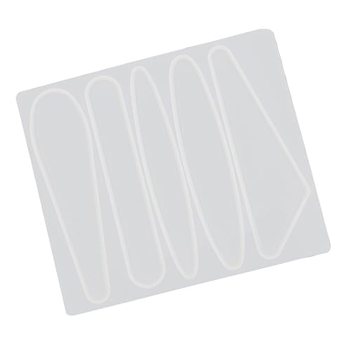 ARTIBETTER 1 Stück Silikon Haarnadel Gießform Geometrische Haarspangen Silikonform für DIY Schmuckherstellung für Harz Polymer Clay und Mehr Weiß von Artibetter