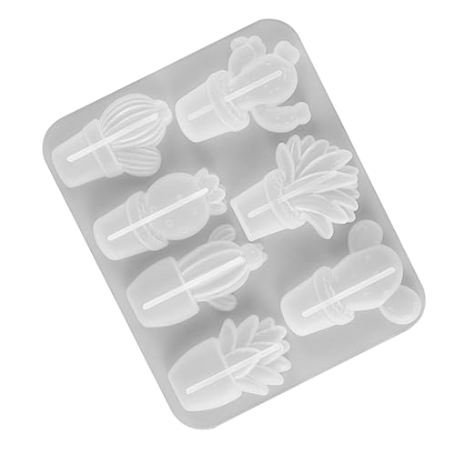 ARTIBETTER 1 Stück Silikon Kaktus Gießform für DIY Handwerk Flexible und Transparente Silikonform für Kaktus Ornamente für Epoxidharz Dekoration von Blumentöpfen und Landschaften von Artibetter