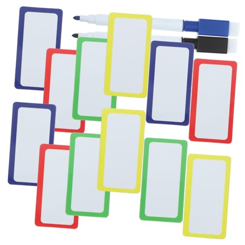 ARTIBETTER 1 Whiteboard Aufkleber U Blanko Namensmagnete Pinnwand Trocken Abwischbare Tafelmagnete Für Whiteboard Whiteboard Radiergummis Trocken Abwischbare Spitzenstreifen Zufällige Farbe von Artibetter