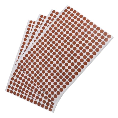 ARTIBETTER 10 Blatt Runde Kupferplattenpapieretikett Punkte kleine Punktaufkleber Name Herz-Etikettenaufkleber Punktaufkleber zum Beschriften Aufkleber aus Kupferpapier Brown von Artibetter