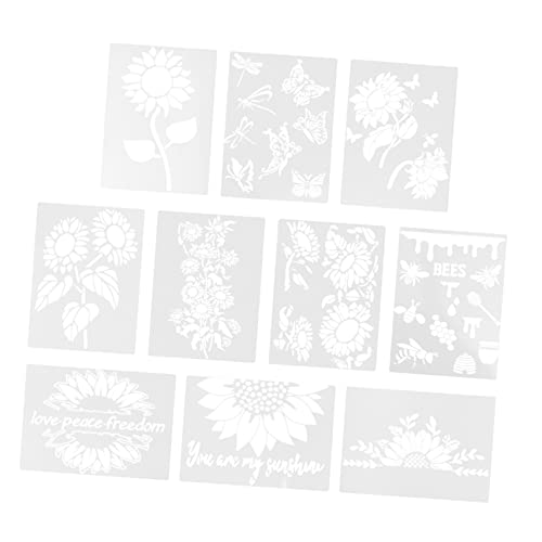 ARTIBETTER 10 Blatt Teiliges Set Sonnenblumen Schablonen Strapazierfähigem Pet Wiederverwendbar Diy Malvorlagen für Wand Möbel Textilien für Kreative Bastelprojekte ARTIBETTER 10 Blatt Teiliges Set Sonnenblumen Schablonen Strapazierfähigem Pet Wiederverwendbar Diy Malvorlagen für Wand Möbel Textilien für Kreative Bastelprojekte von Artibetter