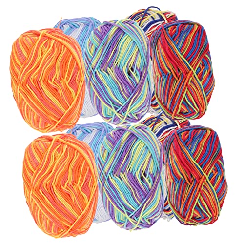 ARTIBETTER 10 Rollen Baumwoll Häkelgarn Dickes Garn für Strickprojekte für Diy Bastelarbeiten und Warme Accessoires Sicher und zur Haut von Artibetter