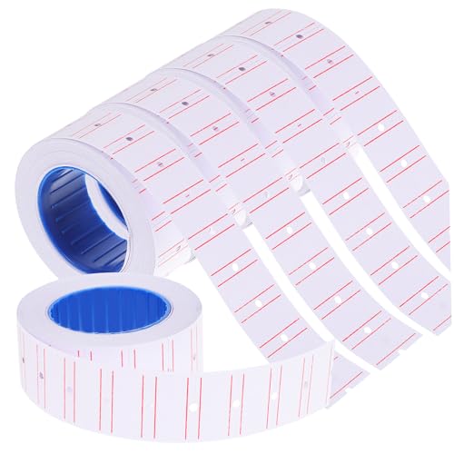 ARTIBETTER 10 Rollen Coderpapier Aufkleber Etiketten für den Einzelhandel selbstklebendes Etikettenpapier Kleine Tags etikettenrolle Preisschilder Verkaufspreisschild Preisetiketten Weiß von Artibetter