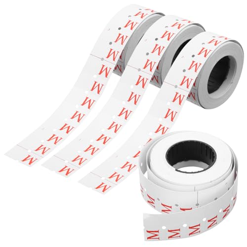 ARTIBETTER 10 Rollen Codierung Papier Etiketten Aufkleber Klein Größe Kleidungsetikett Einzelhandel Namensschilder Für Kleidung von Artibetter