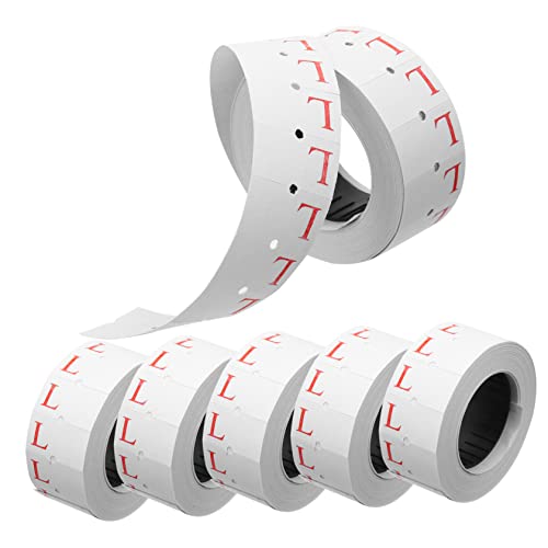 ARTIBETTER 10 Rollen Codierung papier Tag-Aufkleber Größenaufkleber Klebstoff Kleidungsetikett Einzelhandel Kleideraufkleber Stoffaufkleber T-Shirt-Größenetiketten von Artibetter