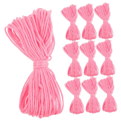 ARTIBETTER 10 Rollen Handgewebter Baumwollfaden Baumwollstickgarn Freundschaftsarmbänder Floss Stickgarn Garnfaden Handquiltfaden Sticksets Stickgarn Rosa ARTIBETTER 10 Rollen Handgewebter Baumwollfaden Baumwollstickgarn Freundschaftsarmbänder Floss Stickgarn Garnfaden Handquiltfaden Sticksets Stickgarn Rosa von Artibetter