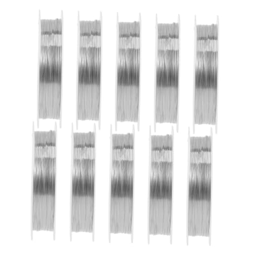 ARTIBETTER 10 Rollen Kupferdrahtmaterial Metalldraht für die Schmuckherstellung Schmuck Draht Kupferdraht zum Basteln Kupferschmuckzubehör herstellen Kupferschmuckdraht Basteldraht Silber ARTIBETTER 10 Rollen Kupferdrahtmaterial Metalldraht für die Schmuckherstellung Schmuck Draht Kupferdraht zum Basteln Kupferschmuckzubehör herstellen Kupferschmuckdraht Basteldraht Silber von Artibetter