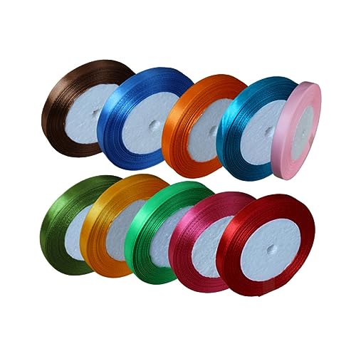 ARTIBETTER 10 Rollen Teiliges Polyester Satinbänder in Farben Strapazierfähige Geschenkband Dekobänder zum Basteln Verpacken und Hochzeitsdeko für Geburtstags Partygeschenke ARTIBETTER 10 Rollen Teiliges Polyester Satinbänder in Farben Strapazierfähige Geschenkband Dekobänder zum Basteln Verpacken und Hochzeitsdeko für Geburtstags Partygeschenke von Artibetter