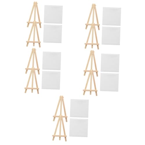 ARTIBETTER 10 Sätze Mini Staffelei Multifunktionale Malleinheiten mit Mini Leinwänden für Diy Kunstprojekte und Kreative Bastelarbeiten von Artibetter