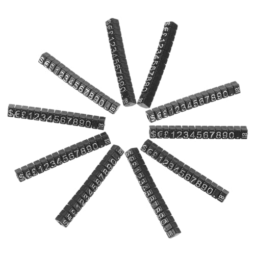 ARTIBETTER 10 Sets Preisschild Mini Nummer Abnehmbarer Bunter Würfel Zum Anzeigen Kleiner Preisschilder Block Einzelhandelsanzeigetafel Verkaufsschilder Etiketten Verstellbarer von Artibetter