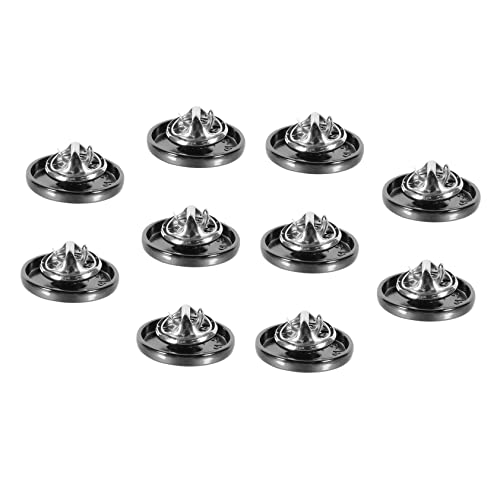 ARTIBETTER 10 Stück Abnehmbare Metallknöpfe Langlebige Legierungsfixierknöpfe zum Einfachen Anbringen ohne Nähen Vielseitige Dekorations und Ersatzknöpfe für Jacken Mäntel Pullover von Artibetter