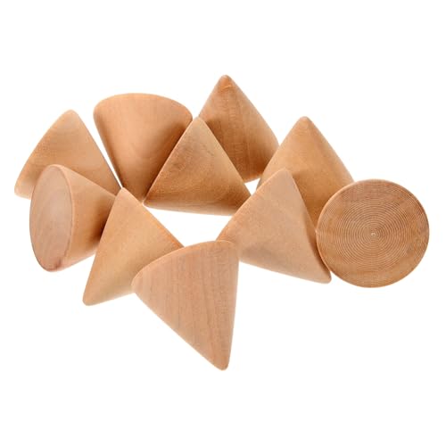ARTIBETTER 10 Stück DIY DIY Bastelkegel kleine geformt Tannenzapfen für Handwerk Party Zubehör holzdeko schmuckregal schuhspanner werkzeug Handwerk Holz bin Ornament Hölzern von Artibetter