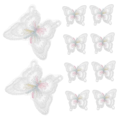 ARTIBETTER 10 Stück Doppellagige Schmetterling Spitze Applikationen zum Aufnähen Organza Stickerei Patches für Brautkleider DIY Kleidung Taschen Hüte und Accessoires ARTIBETTER 10 Stück Doppellagige Schmetterling Spitze Applikationen zum Aufnähen Organza Stickerei Patches für Brautkleider DIY Kleidung Taschen Hüte und Accessoires von Artibetter