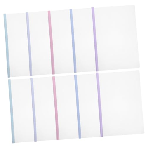 ARTIBETTER 10 Stück Drahtbindekämme Dateiordner mit Gleitleiste BINDER Melden Bucheinbände Buchbindematerialien Bindestab Zugstangenclips Buchbinderei-Folienbinder Büroklammern Plastik von Artibetter