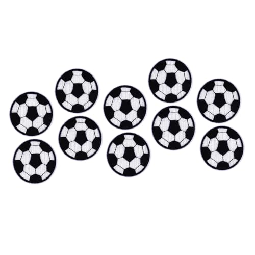 ARTIBETTER 10 Stück Fußball Aufnäher zum Aufbügeln Hochwertige Robuste Patches für Kleidung Jacken und Accessoires für DIY Projekte und Dekorationen von Artibetter