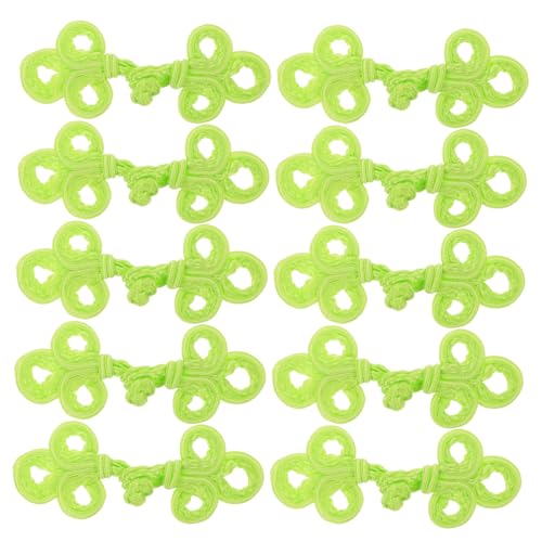 ARTIBETTER 10 Stück Handgefertigte Drei Knopfverschlüsse für Cheongsam Traditionelles Design für Formelle und Anlässe von Artibetter