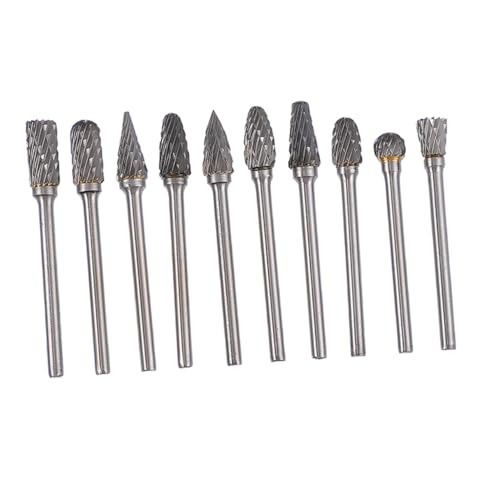 ARTIBETTER 10 Stück Hartmetall doppelschnitt frässtifte Wolframkarbid Rotary Burr Bits für Metallgravur Holzschnitzen Entgraten Polieren Kompatibel mit Drehwerkzeugen Langlebig Präzise ARTIBETTER 10 Stück Hartmetall doppelschnitt frässtifte Wolframkarbid Rotary Burr Bits für Metallgravur Holzschnitzen Entgraten Polieren Kompatibel mit Drehwerkzeugen Langlebig Präzise von Artibetter