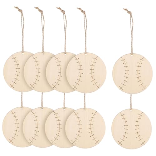 ARTIBETTER 10 Stück Holz Hängedekorationen Baseball Chips Basketball Ausschnitte Für Hartholz Unbehandeltes Sportholz Großes Schnitzetikett Holzhandwerksdekorationen DIY Handwerk ARTIBETTER 10 Stück Holz Hängedekorationen Baseball Chips Basketball Ausschnitte Für Hartholz Unbehandeltes Sportholz Großes Schnitzetikett Holzhandwerksdekorationen DIY Handwerk von Artibetter