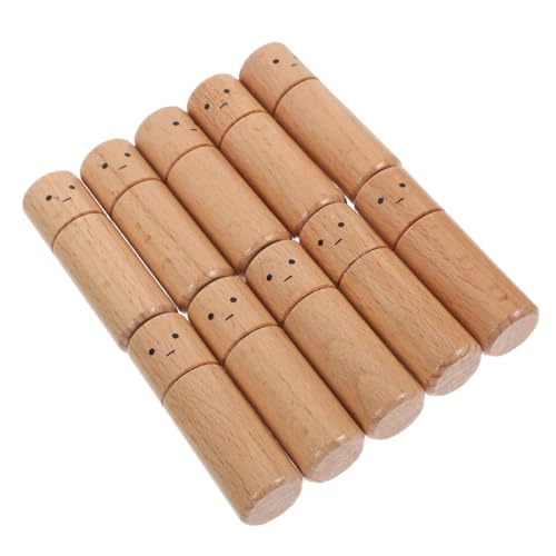 ARTIBETTER 10 Stück Holz-peg Dolls aus Natürlichem Buchenholz Unbemalte Kleine Holzfiguren für DIY Bastelprojekte Kinderfreundliche Leichte Holzpuppen zum Bemalen und Dekorieren Vielseitige von Artibetter