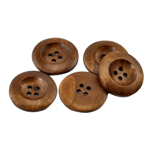 ARTIBETTER 10 Stück Holzknöpfe Kleidungszubehör Knöpfe nähen Hölzern Kaffee von Artibetter