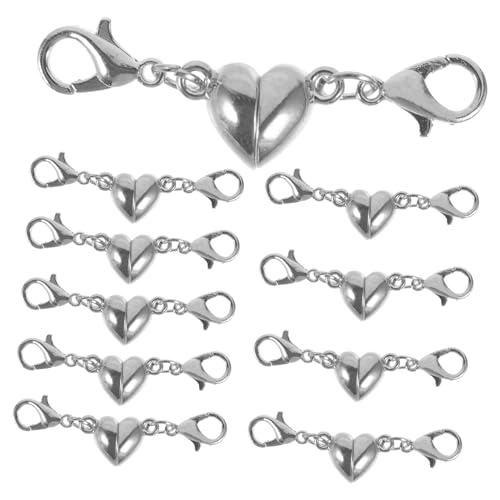 ARTIBETTER 10 Stück Magnetverschluss Schmuck Teiliges für Armbänder Installieren für DIY Projekte Eleganter Magnetischer Verschluss Silberfarbe ARTIBETTER 10 Stück Magnetverschluss Schmuck Teiliges für Armbänder Installieren für DIY Projekte Eleganter Magnetischer Verschluss Silberfarbe von Artibetter