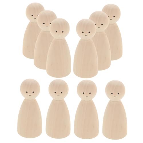 ARTIBETTER 10 Stück Marionettenpuppe Mädchen Für Klein Unvollendet Groß Unbemalt Puppenmenschen Kind Realistisch Bastelbedarf Zum Selbermachen Peg-puppen Holz Beige ARTIBETTER 10 Stück Marionettenpuppe Mädchen Für Klein Unvollendet Groß Unbemalt Puppenmenschen Kind Realistisch Bastelbedarf Zum Selbermachen Peg-puppen Holz Beige von Artibetter