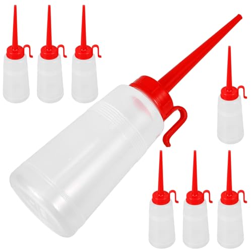 ARTIBETTER 10 Stück Nähmaschinenöler Ölflasche Container Ölhalter Tülle rostfrei Nadelöler ölbehälter Shampoo-Flasche Quetschflasche für Nähöl Lagerung von Ölkesseln Plastik Wiederverwendbar von Artibetter