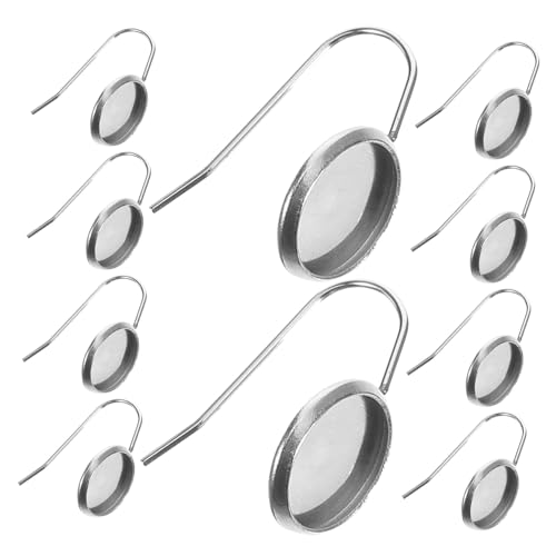 ARTIBETTER 10 Stück Ohrhaken Lünettenrohling-anhängertablett Tabletts Schmuck Selber Machen Blendenrohlinge Lünettenfacheinstellung Leerzeichen Silver Rostfreier Stahl ARTIBETTER 10 Stück Ohrhaken Lünettenrohling-anhängertablett Tabletts Schmuck Selber Machen Blendenrohlinge Lünettenfacheinstellung Leerzeichen Silver Rostfreier Stahl von Artibetter