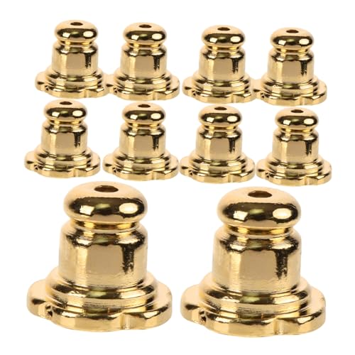 ARTIBETTER 10 Stück Ohrringverschlüsse aus Kupfer mit Vergoldung Sichere Kleine Ohrstecker verschlüsse für Damen Langlebige DIY Ohrstecker Zubehör Praktische Metall ohrringrückseiten von Artibetter