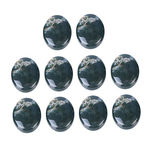 ARTIBETTER 10 Stück Oval Agate Patch Cabochons für Diy Schmuckherstellung Einzigartige Zeitstein Zubehörteile für Kreative Handwerksprojekte von Artibetter