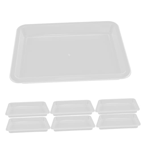 ARTIBETTER 10 Stück Plastikkunstschale Perlen für geteilt dekoratives Tablett Tabletts Farbhalterschale Plastikfarbenschale Basteltablett Dekorablett Wulstplatte Maltablett Snack-Tablett von Artibetter