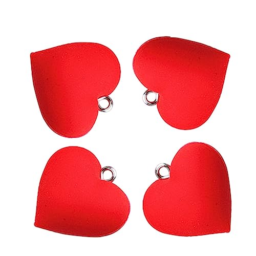 ARTIBETTER 10 Stück Rote Herz Ohrhänger Anhänger Schmuck Zubehör für Diy Schmuckherstellung Bastelmaterial für Armbänder und von Artibetter