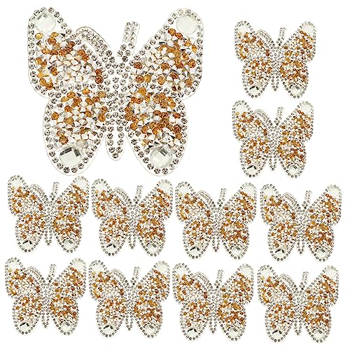 ARTIBETTER 10 Stück Strass Patches für Kleidung Dekorative Bügelapplikationen Hochwertigem Material zum Reparieren und Verzieren von Jeans Taschen und Mehr Kristallgelb ARTIBETTER 10 Stück Strass Patches für Kleidung Dekorative Bügelapplikationen Hochwertigem Material zum Reparieren und Verzieren von Jeans Taschen und Mehr Kristallgelb von Artibetter