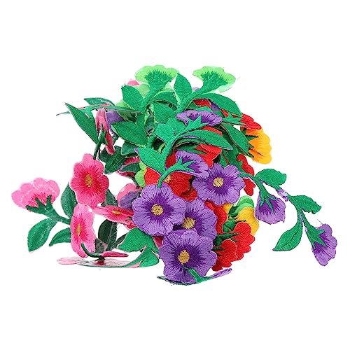 ARTIBETTER 10 Stück Teiliges Blumenstickerei Patches Aufbügelbare Stoffapplikationen für DIY Projekte Handgemachte Verschönerungen für Kleidung und Accessoires von Artibetter
